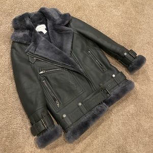 The Arrivals aviator shearling jacket, Moya iii!